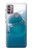 S1801 Beluga Whale Smile Whale Hülle Schutzhülle Taschen für Motorola Moto G30, G20, G10