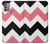 S1849 Pink Black Chevron Zigzag Hülle Schutzhülle Taschen für Motorola Moto G30, G20, G10