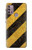 S2231 Yellow and Black Line Hazard Striped Hülle Schutzhülle Taschen für Motorola Moto G30, G20, G10