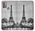 S2350 Old Paris Eiffel Tower Hülle Schutzhülle Taschen für Motorola Moto G30, G20, G10