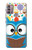 S2521 Cute Nerd Owl Cartoon Hülle Schutzhülle Taschen für Motorola Moto G30, G20, G10