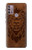 S2529 Leo Zodiac Tattoo Brown Graphic Print Hülle Schutzhülle Taschen für Motorola Moto G30, G20, G10