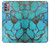 S2685 Aqua Turquoise Gemstone Graphic Printed Hülle Schutzhülle Taschen für Motorola Moto G30, G20, G10
