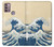S2790 Hokusai Under The Wave off Kanagawa Hülle Schutzhülle Taschen für Motorola Moto G30, G20, G10