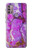 S2907 Purple Turquoise Stone Hülle Schutzhülle Taschen für Motorola Moto G30, G20, G10