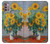 S2937 Claude Monet Bouquet of Sunflowers Hülle Schutzhülle Taschen für Motorola Moto G30, G20, G10