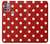 S2951 Red Polka Dots Hülle Schutzhülle Taschen für Motorola Moto G30, G20, G10