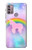 S3070 Rainbow Unicorn Pastel Sky Hülle Schutzhülle Taschen für Motorola Moto G30, G20, G10