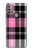 S3091 Pink Plaid Pattern Hülle Schutzhülle Taschen für Motorola Moto G30, G20, G10