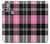 S3091 Pink Plaid Pattern Hülle Schutzhülle Taschen für Motorola Moto G30, G20, G10