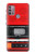 S3204 Red Cassette Recorder Graphic Hülle Schutzhülle Taschen für Motorola Moto G30, G20, G10