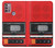 S3204 Red Cassette Recorder Graphic Hülle Schutzhülle Taschen für Motorola Moto G30, G20, G10