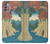 S3348 Utagawa Hiroshige The Monkey Bridge Hülle Schutzhülle Taschen für Motorola Moto G30, G20, G10