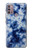 S3439 Fabric Indigo Tie Dye Hülle Schutzhülle Taschen für Motorola Moto G30, G20, G10