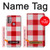 S3535 Red Gingham Hülle Schutzhülle Taschen für Motorola Moto G30, G20, G10