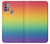 S3698 LGBT Gradient Pride Flag Hülle Schutzhülle Taschen für Motorola Moto G30, G20, G10