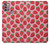 S3719 Strawberry Pattern Hülle Schutzhülle Taschen für Motorola Moto G30, G20, G10