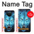 S0752 Blue Fire Grim Wolf Hülle Schutzhülle Taschen für Nokia X10