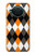 S3421 Black Orange White Argyle Plaid Hülle Schutzhülle Taschen für Nokia X10