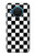 S1611 Black and White Check Chess Board Hülle Schutzhülle Taschen für Nokia X20