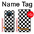 S1611 Black and White Check Chess Board Hülle Schutzhülle Taschen für Nokia X20