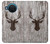 S2505 Reindeer Head Old Wood Texture Graphic Hülle Schutzhülle Taschen für Nokia X20