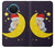 S2849 Cute Sleepy Owl Moon Night Hülle Schutzhülle Taschen für Nokia X20