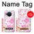 S3036 Pink Sweet Flower Flora Hülle Schutzhülle Taschen für Nokia X20