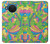 S3273 Flower Line Art Pattern Hülle Schutzhülle Taschen für Nokia X20