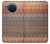 S3752 Zigzag Fabric Pattern Graphic Printed Hülle Schutzhülle Taschen für Nokia X20