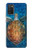 S1249 Blue Sea Turtle Hülle Schutzhülle Taschen für Samsung Galaxy A03S
