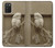 S1386 Paper Sculpture Owl Hülle Schutzhülle Taschen für Samsung Galaxy A03S
