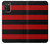 S2638 Black and Red Striped Hülle Schutzhülle Taschen für Samsung Galaxy A03S