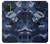 S2959 Navy Blue Camo Camouflage Hülle Schutzhülle Taschen für Samsung Galaxy A03S