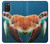 S3497 Green Sea Turtle Hülle Schutzhülle Taschen für Samsung Galaxy A03S