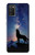 S3555 Wolf Howling Million Star Hülle Schutzhülle Taschen für Samsung Galaxy A03S