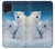 S0285 Polar Bear Family Arctic Hülle Schutzhülle Taschen für Samsung Galaxy A22 4G