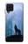 S0935 Wolf Howling in Forest Hülle Schutzhülle Taschen für Samsung Galaxy A22 4G