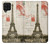 S2108 Eiffel Tower Paris Postcard Hülle Schutzhülle Taschen für Samsung Galaxy A22 4G
