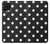 S2299 Black Polka Dots Hülle Schutzhülle Taschen für Samsung Galaxy A22 4G