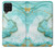 S3399 Green Marble Graphic Print Hülle Schutzhülle Taschen für Samsung Galaxy A22 4G