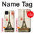 S2108 Eiffel Tower Paris Postcard Hülle Schutzhülle Taschen für Samsung Galaxy A22 5G