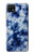 S3439 Fabric Indigo Tie Dye Hülle Schutzhülle Taschen für Samsung Galaxy A22 5G