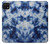 S3439 Fabric Indigo Tie Dye Hülle Schutzhülle Taschen für Samsung Galaxy A22 5G