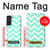 S1723 Mint Chevron Zigzag Hülle Schutzhülle Taschen für Samsung Galaxy S21 FE 5G