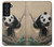 S2210 Panda Fluffy Art Painting Hülle Schutzhülle Taschen für Samsung Galaxy S21 FE 5G