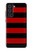 S2638 Black and Red Striped Hülle Schutzhülle Taschen für Samsung Galaxy S21 FE 5G