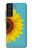S3039 Vintage Sunflower Blue Hülle Schutzhülle Taschen für Samsung Galaxy S21 FE 5G