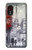 S1295 Eiffel Painting of Paris Hülle Schutzhülle Taschen für Samsung Galaxy Xcover 5
