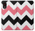 S1849 Pink Black Chevron Zigzag Hülle Schutzhülle Taschen für Samsung Galaxy Xcover 5